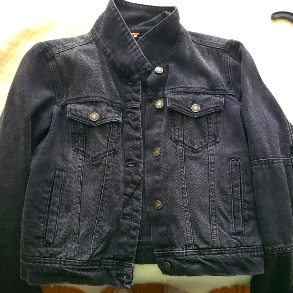 Free People denim jacket sz S